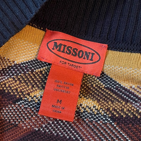 Missoni for Target Iconic Long Sleeve Cardigan for set ZigZag Black Knit Sweater - Picture 3 of 4
